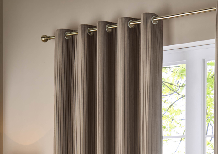 Corinthian Eyelet, Mink - Ready Made Curtains - Image 9